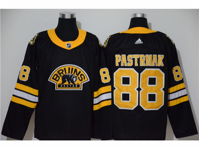 Men's Boston Bruins #88 David Pastrnak Black Stitched Hockey Adidas Jersey