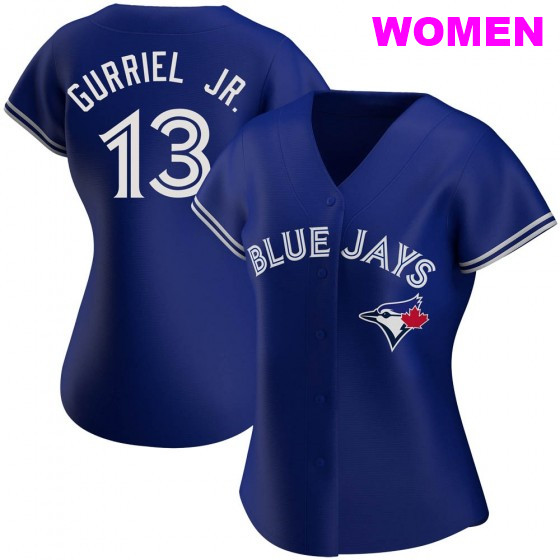 WOMEN'S TORONTO BLUE JAYS #13 LOURDES GURRIEL JR. ROYAL ALTERNATE JERSEY