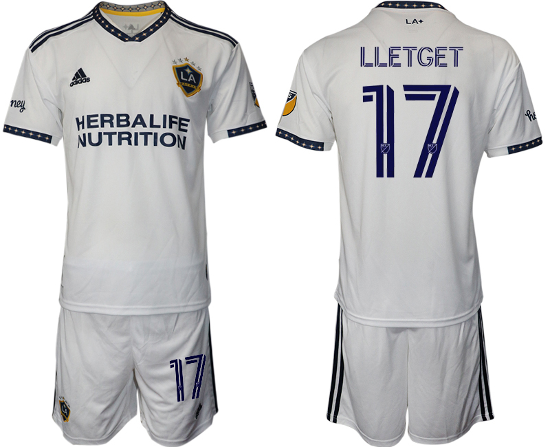 Men 2022-2023 Club Los Angeles Galaxy home white 17 Adidas Soccer Jersey