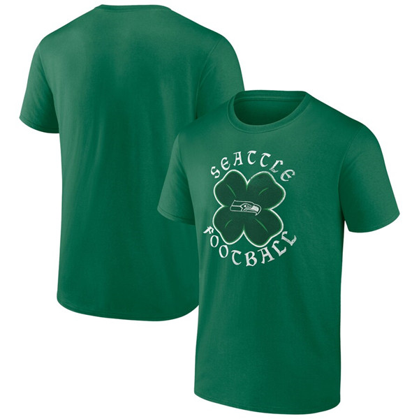 Men's Seattle Seahawks Kelly Green St. Patrick's Day Celtic T-Shirt