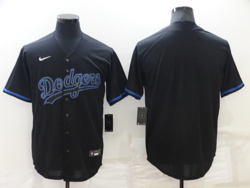 Men's Los Angeles Dodgers Blank Lights Out Black Fashion Stitched MLB Cool Base Nike Jersey