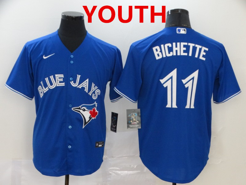 Youth Toronto Blue Jays #11 Bo Bichette Blue Stitched MLB Cool Base Nike Jersey