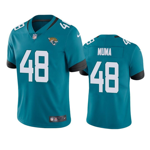 Men's Jacksonville Jaguars #48 Chad Muma Teal Vapor Untouchable Limited Stitched Jersey