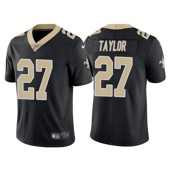 Men's New Orleans Saints #27 Alontae Taylor Black Vapor Limited Stitched Jersey