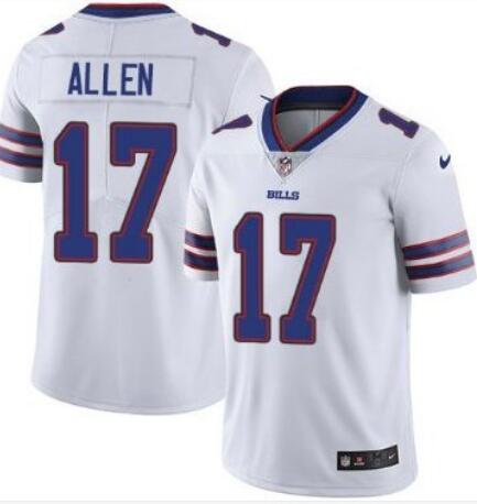 Men's Buffalo Bills #17 Josh Allen White Vapor Untouchable Limited Stitched Jersey