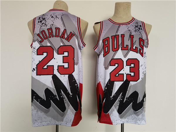 Men's Chicago Bulls #23 Michael Jordan Throwback basketball Jersey