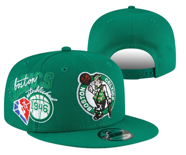 Boston Celtics Stitched Snapback 75th Anniversary Hats 027