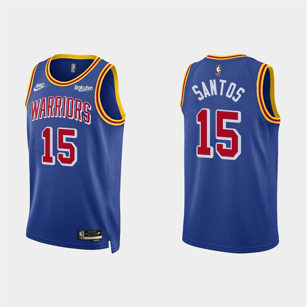 Men's Golden State Warriors #15 Gui Santos 2022 Royal Stitched Basketball Jersey