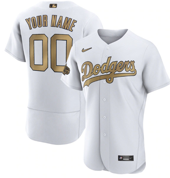 Men's Los Angeles Dodgers Active Player Custom White 2022 All-Star Flex Base Stitched MLB Jersey