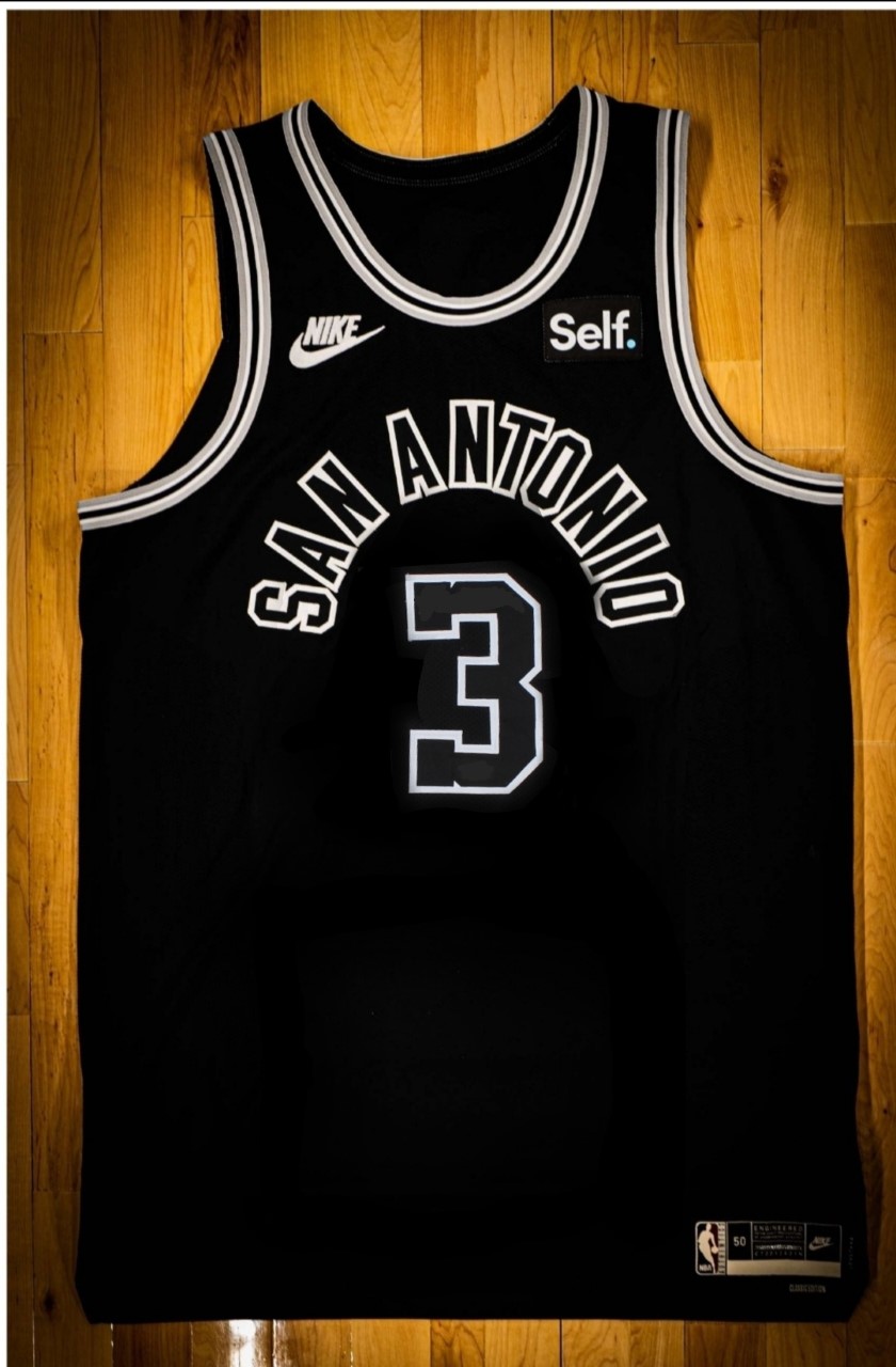 Men' San Antonio Spurs #3 Keldon Johnson Black Stitched Jersey