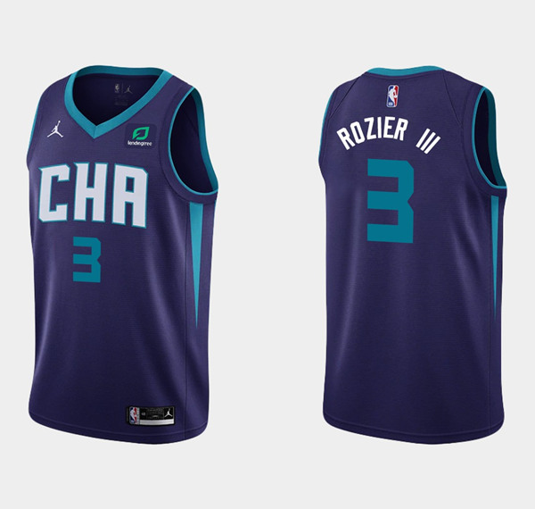 Men's Charlotte Hornets #3 Terry Rozier III NBA Stitched Jersey