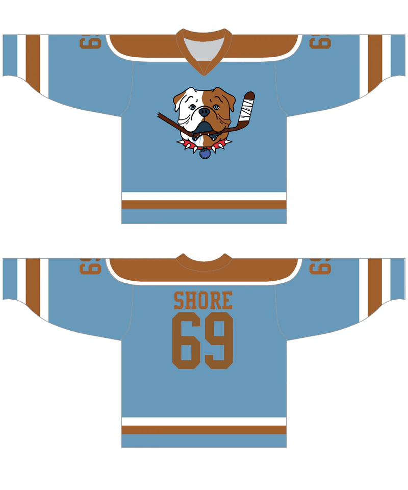 Sudbury Bulldogs #69 Shore Blue Hockey Jersey