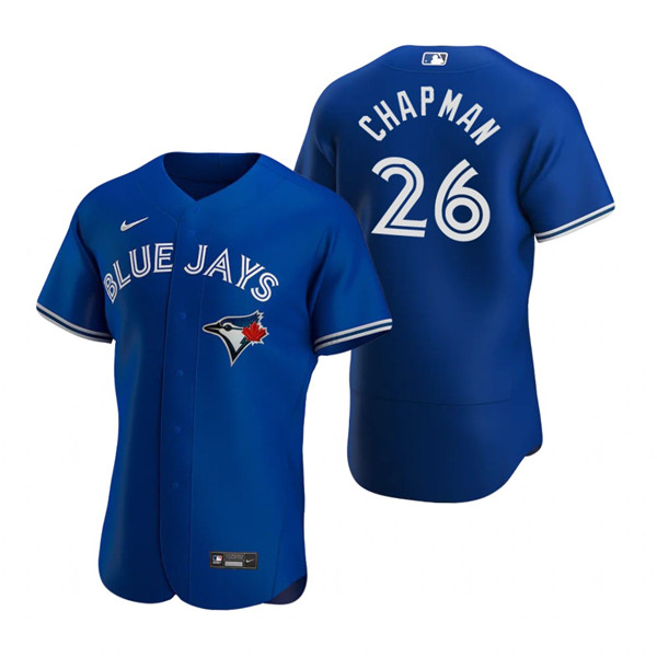 Men's Toronto Blue Jays #26 Matt Chapman Royal Flex Base Stitched Baseball Jersey