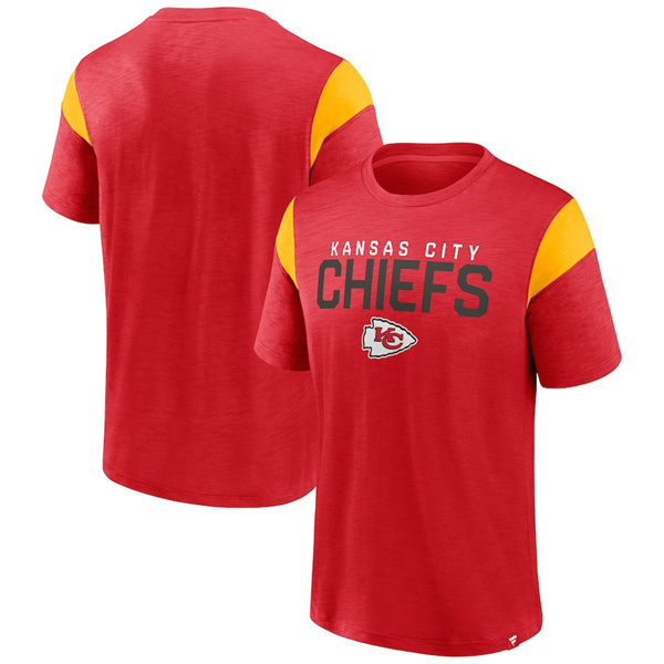 Men's Kansas City Chiefs Red Gold Home Stretch Team T-Shirt