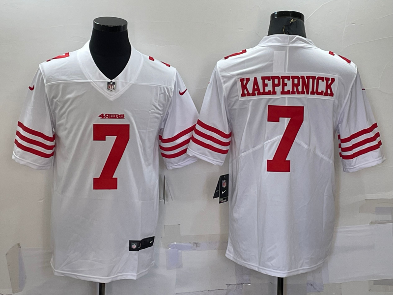 Men's San Francisco 49ers #7 Colin Kaepernick 2022 New White Vapor Untouchable Limited Stitched Jersey