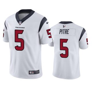 Men's Houston Texans #5 Jalen Pitre White Vapor Untouchable Limited Stitched Jersey