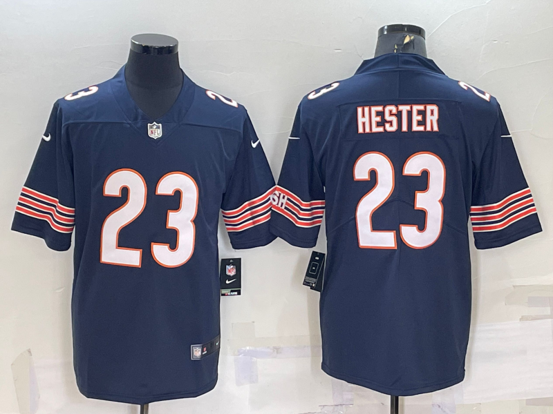 Men's Chicago Bears #23 Devin Hester Navy Blue 2021 Vapor Untouchable Stitched NFL Nike Limited Jersey