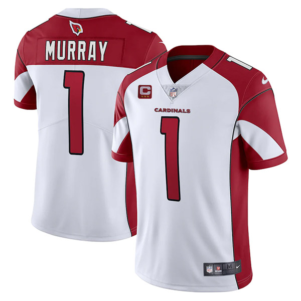 Men's Arizona Cardinals 2022 #1 Kyler Murray White With 3-star C Patch Vapor Untouchable Limited Stitched NFL Jersey