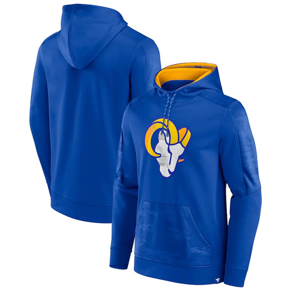 Men's Los Angeles Rams Royal On The Ball Pullover Hoodie