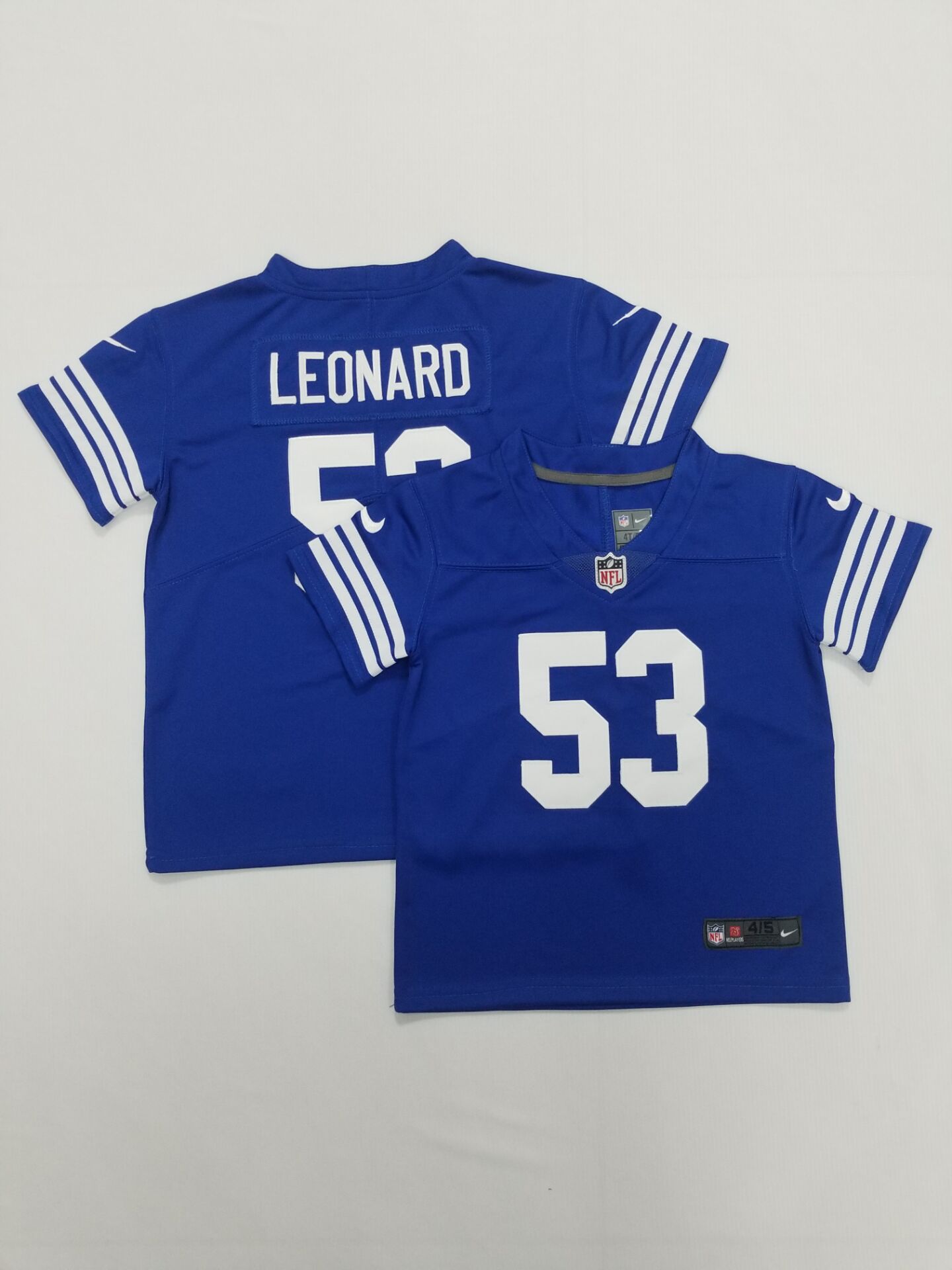 Toddlers Indianapolis Colts #53 Darius Leonard Blue 2022 Vapor Untouchable Stitched NFL Nike Limited Jersey