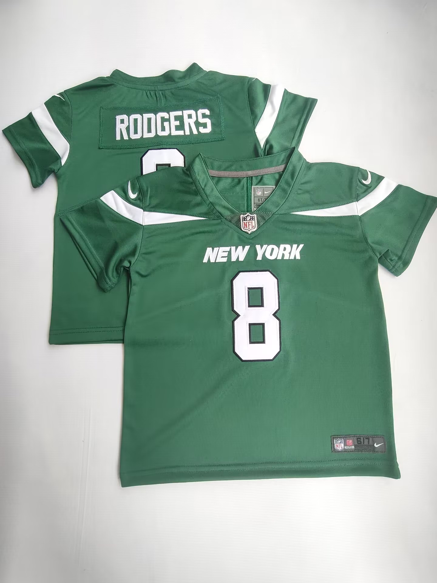 Toddlers New York Jets #8 Aaron Rodgers Green 2023 Vapor Untouchable Stitched Limited Jersey