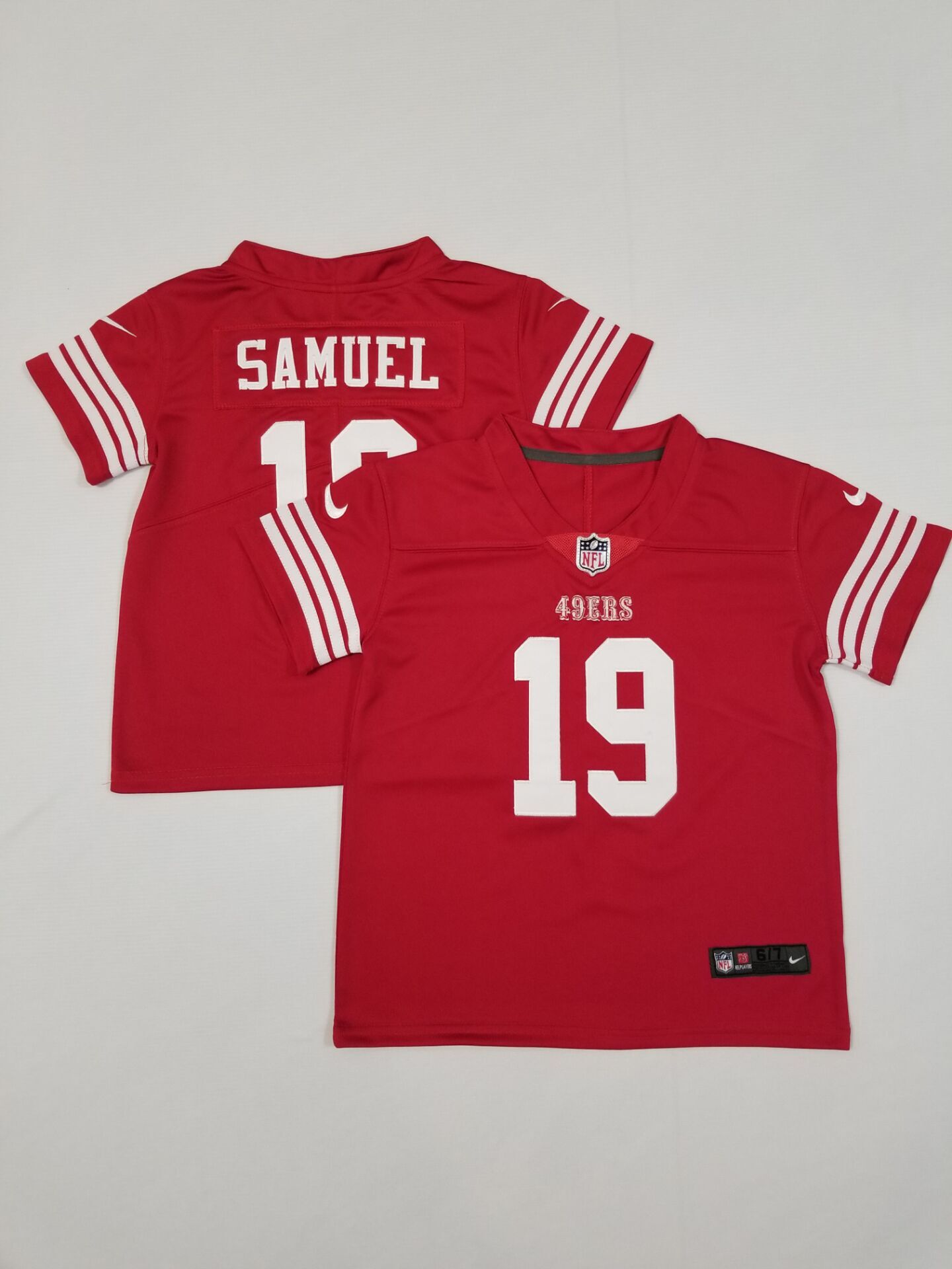 Toddlers San Francisco 49ers #19 Deebo Samuel Limited Red Vapor Stitched Jersey