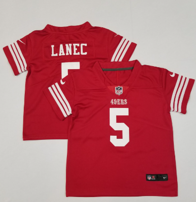 Toddlers San Francisco 49ers #5 Trey Lance Limited Red Vapor Stitched Jersey