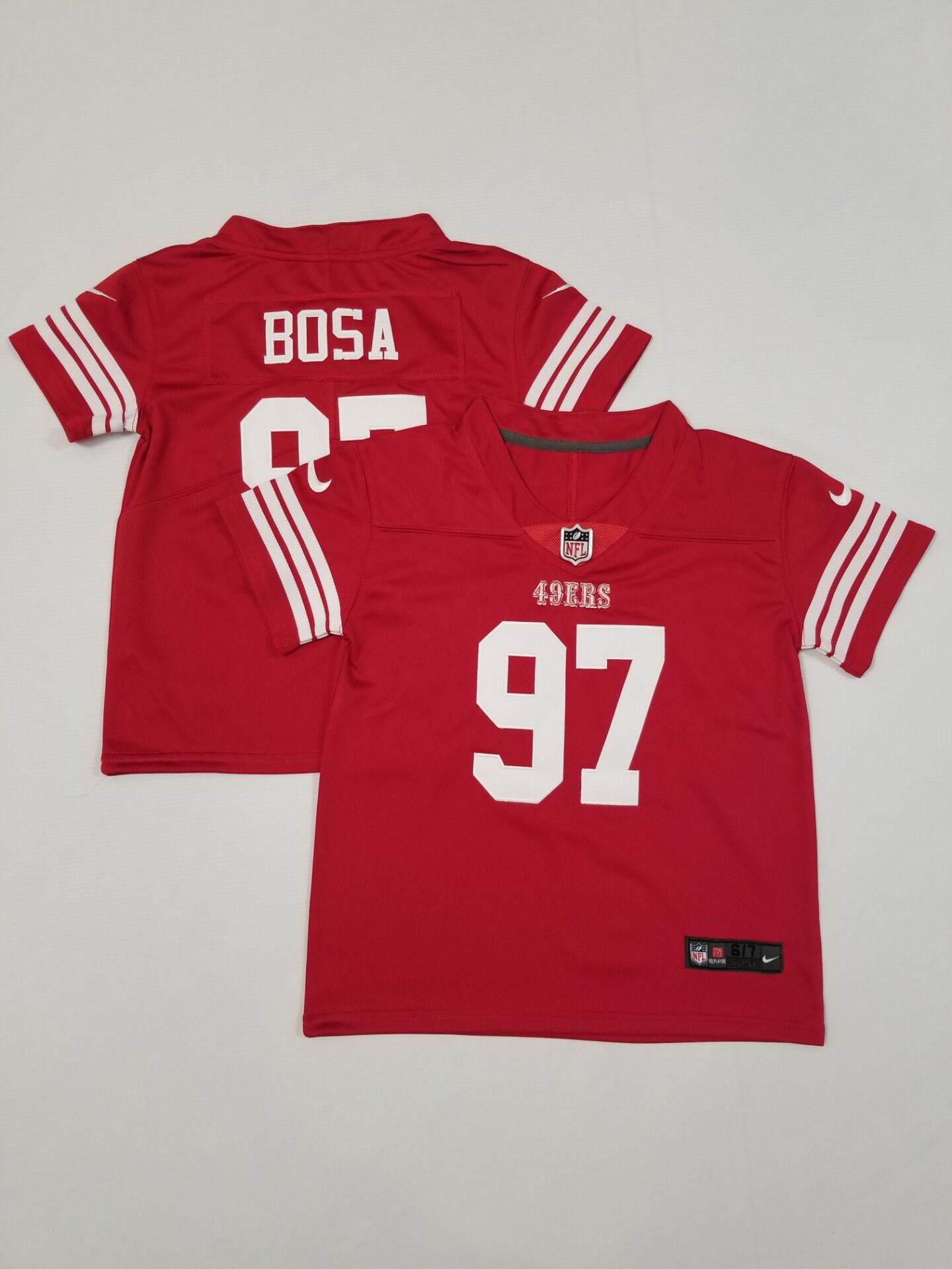 Toddlers San Francisco 49ers #97 Nick Bosa Limited Red Vapor Stitched Jersey