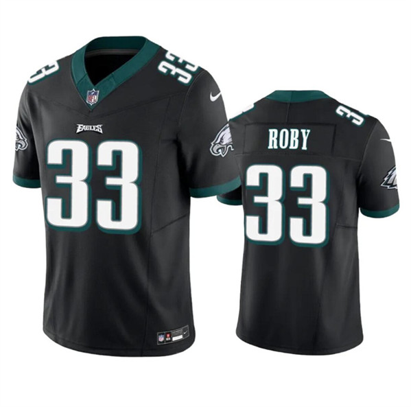 Men's Philadelphia Eagles #33 Bradley Roby Black 2023 F.U.S.E. Vapor Untouchable Limited Football Stitched Jersey