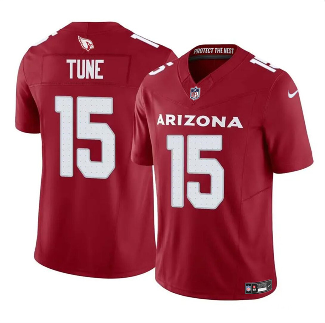 Men's Arizona Cardinals #15 Clayton Tune Red 2023 F.U.S.E. Vapor Untouchable Limited Football Stitched Jersey