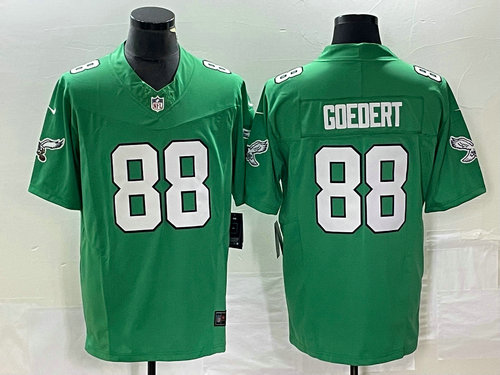 Men's Philadelphia Eagles #88 Dallas Goedert Green 2023 F.U.S.E. Vapor Untouchable Stitched Football Jersey