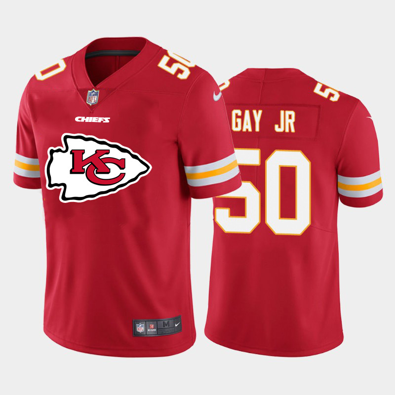 Nike Kansas City Chiefs #50 Willie Gay Jr. Red Team Big Logo Vapor Untouchable Limited Jersey