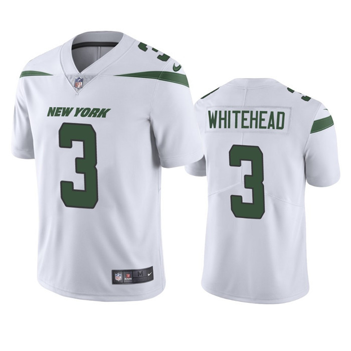 Men's New York Jets #3 Jordan Whitehead White Vapor Untouchable Limited Stitched Jersey