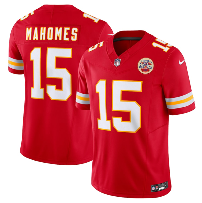 Men's Kansas City Chiefs #15 Patrick Mahomes Red 2023 F.U.S.E. Vapor Untouchable Limited Stitched Jersey