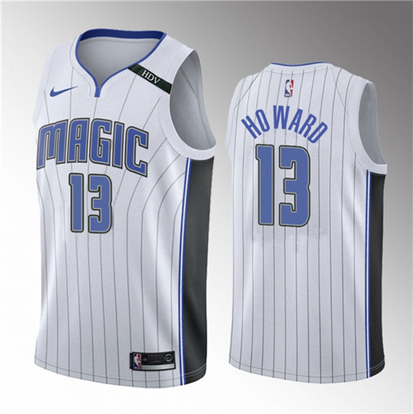 Jett Howard Men's Orlando Magic #13 2023 Draft Icon Edition Stitched Basketball Jersey - White