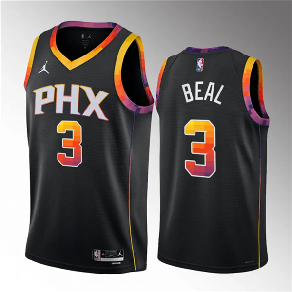 Bradley Beal Men's Phoenix Suns #3 2022-23 Statement Edition Stitched Basketball Jersey - Black