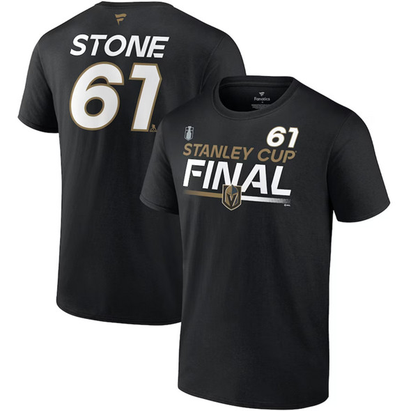 Mark Stone Men's Vegas Golden Knights #61 2023 Stanley Cup Final Authentic Pro Name & Number T-Shirt - Black