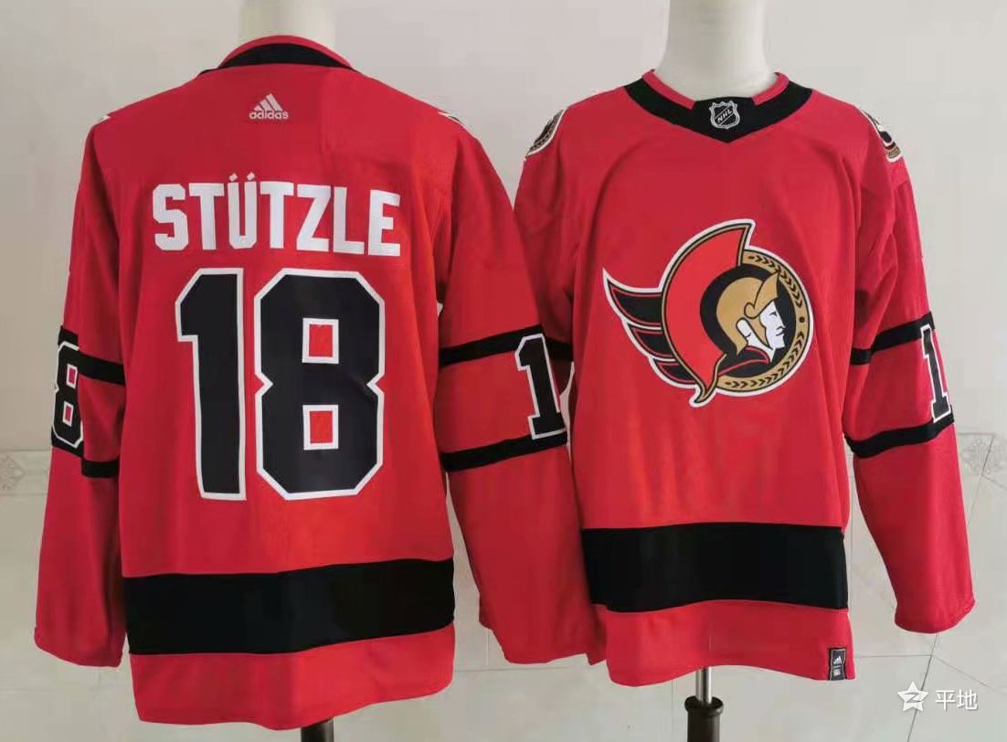 Men's Ottawa Senators #18 Tim Stutzle Red 2021 Reverse Retro Authentic Jersey