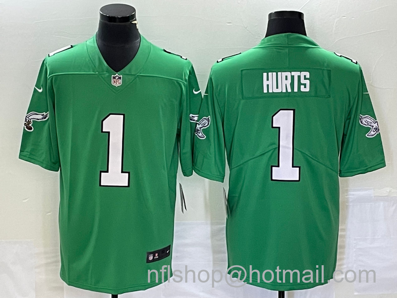 Jalen Hurts Men's Philadelphia Eagles #1 Limited 2023 Vapor Jersey - Green