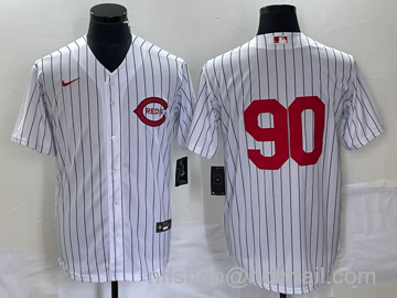 Men's Cincinnati Reds #90 2022 Field of Dreams Cool Base Jersey - White