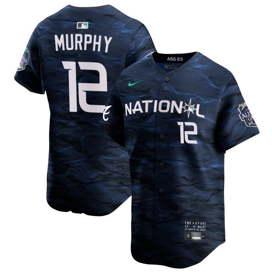 Sean Murphy #12 Men's National League 2023 MLB All-Star Game Cool Base Stitched Jersey - Royal