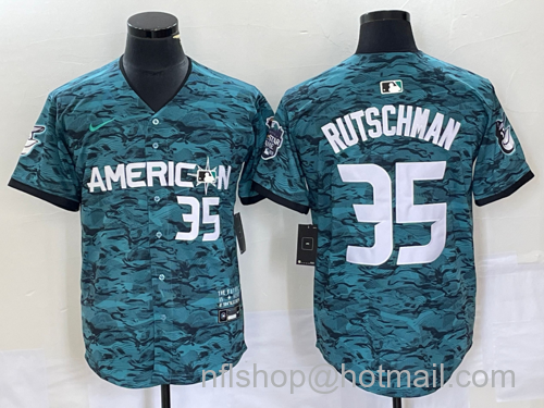 Adley Rutschman Men's Baltimore Orioles #35 2023 All Star Cool Base Stitched Baseball Jersey - Teal