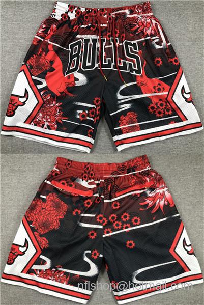 Men's Chicago Bulls Shorts - Red Black