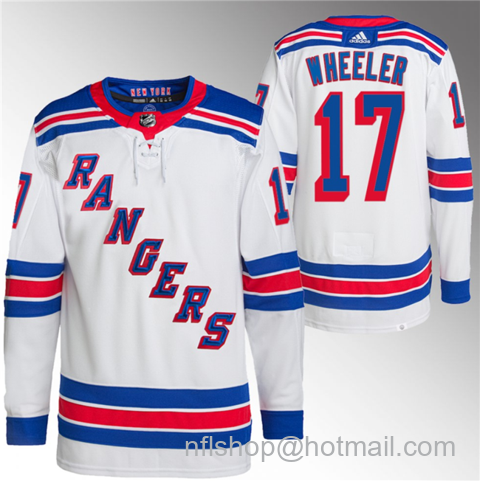 Blake Wheeler Men's New York Rangers #17 Stitched Jersey - White