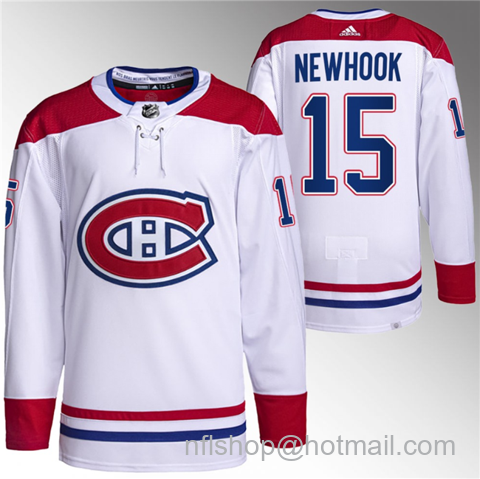 Alex Newhook Men's Montreal Canadiens #15 Stitched Jersey - White