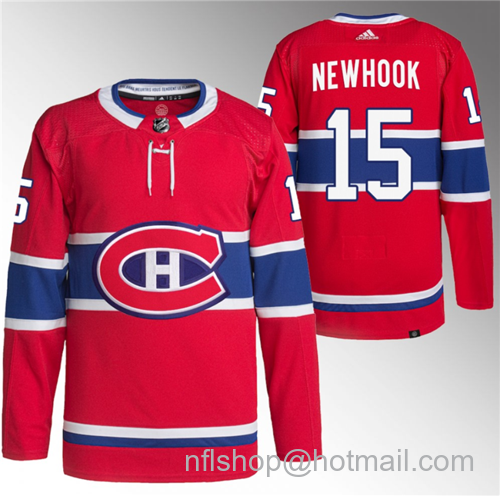 Alex Newhook Men's Montreal Canadiens #15 Stitched Jersey - Red