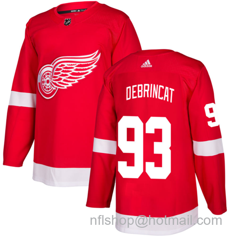 Alex DeBrincat Men's Detroit Wings #93 Stitched Jersey - Red