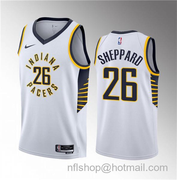 Ben Sheppard Men's Indiana Pacers #26 2023 Draft Association Edition Stitched Basketball Jersey - White