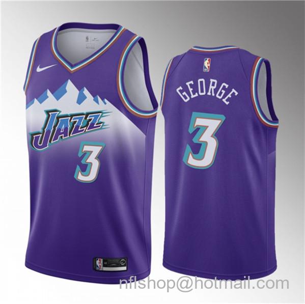 Keyonte George Men's Utah Jazz #3 2023 Draft Classic Edition Stitched Basketball Jersey - Purple