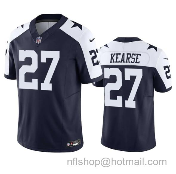 Men's Dallas Cowboys #27 Jayron Kearse Navy 2023 F.U.S.E. Vapor Limited Stitched Football Jersey